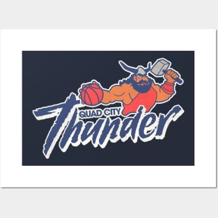 Defunct Quad City Thunder Basketball Team Posters and Art